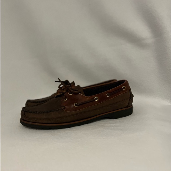 Harbour HC Size 7 1/2D Leather Boat Shoes - Picture 3 of 15